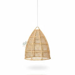 Suspension Luminaire Artisanale en Raphia – Décoration Bohème Naturelle