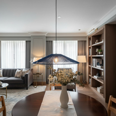 Suspension Luminaire Cylindrique en Fil de Coton – Design Naturel et Moderne