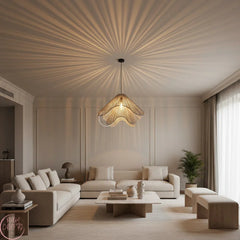 Suspension Luminaire Cylindrique en Fil de Coton – Design Naturel et Moderne