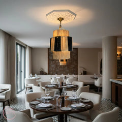 Suspension Luminaire Artisanale en Raphia – Décoration Bohème Naturelle