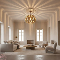 Suspension Luminaire en Raphia – Décoration Bohème Naturelle