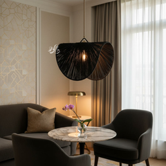 Suspension Luminaire en Raphia – Décoration Bohème Naturelle