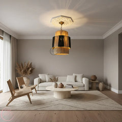 Suspension Luminaire Artisanale en Raphia – Décoration Bohème Naturelle