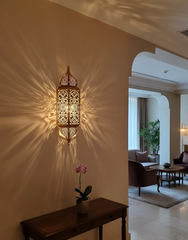 Applique Murale Lampe Géométrique Artisanale Faite Main