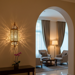 Applique Murale Lampe Géométrique Artisanale Faite Main