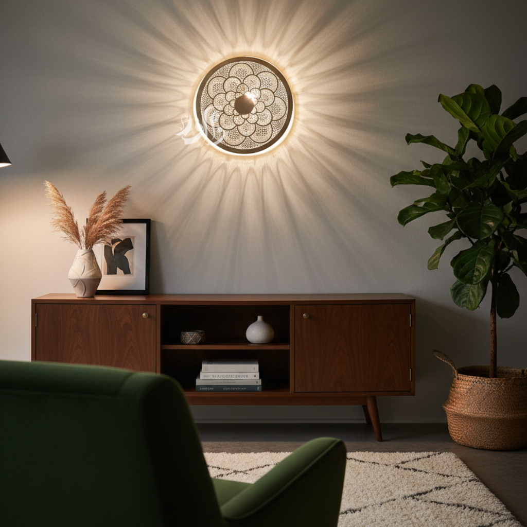 Applique Murale &nbsp;en Laiton Fait Main – Luminaire Vintage Artisanal pour Intérieur Élégant