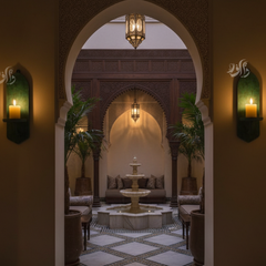 Lot de 2 Appliques Murales    en Laiton Poli – Bougeoirs Artisanaux Style Bohème Vintage