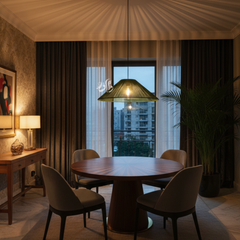 Suspension Luminaire Cylindrique en Fil de Coton – Design Naturel et Moderne