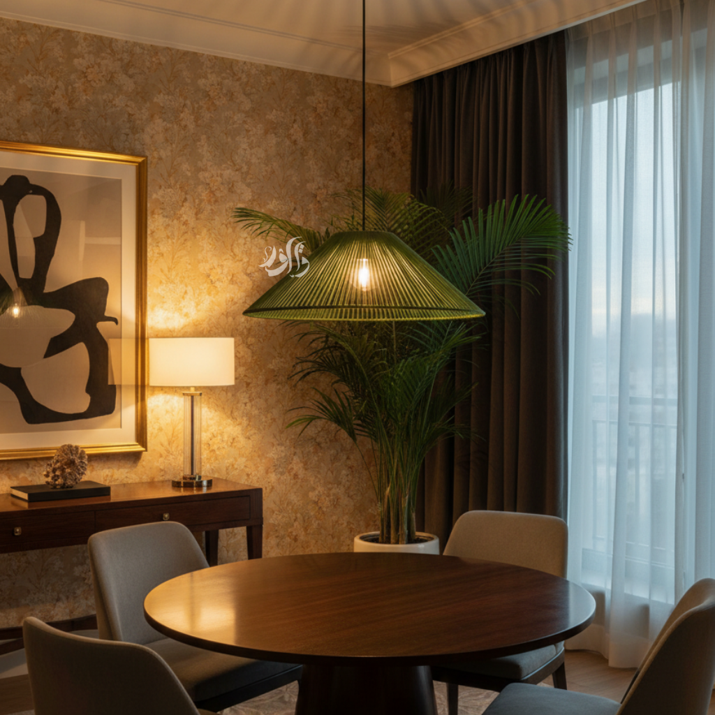 Suspension Luminaire Cylindrique en Fil de Coton – Design Naturel et Moderne