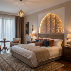 Lot de 2 Appliques Murales    en Laiton Poli – Bougeoirs Artisanaux Style Bohème Vintage