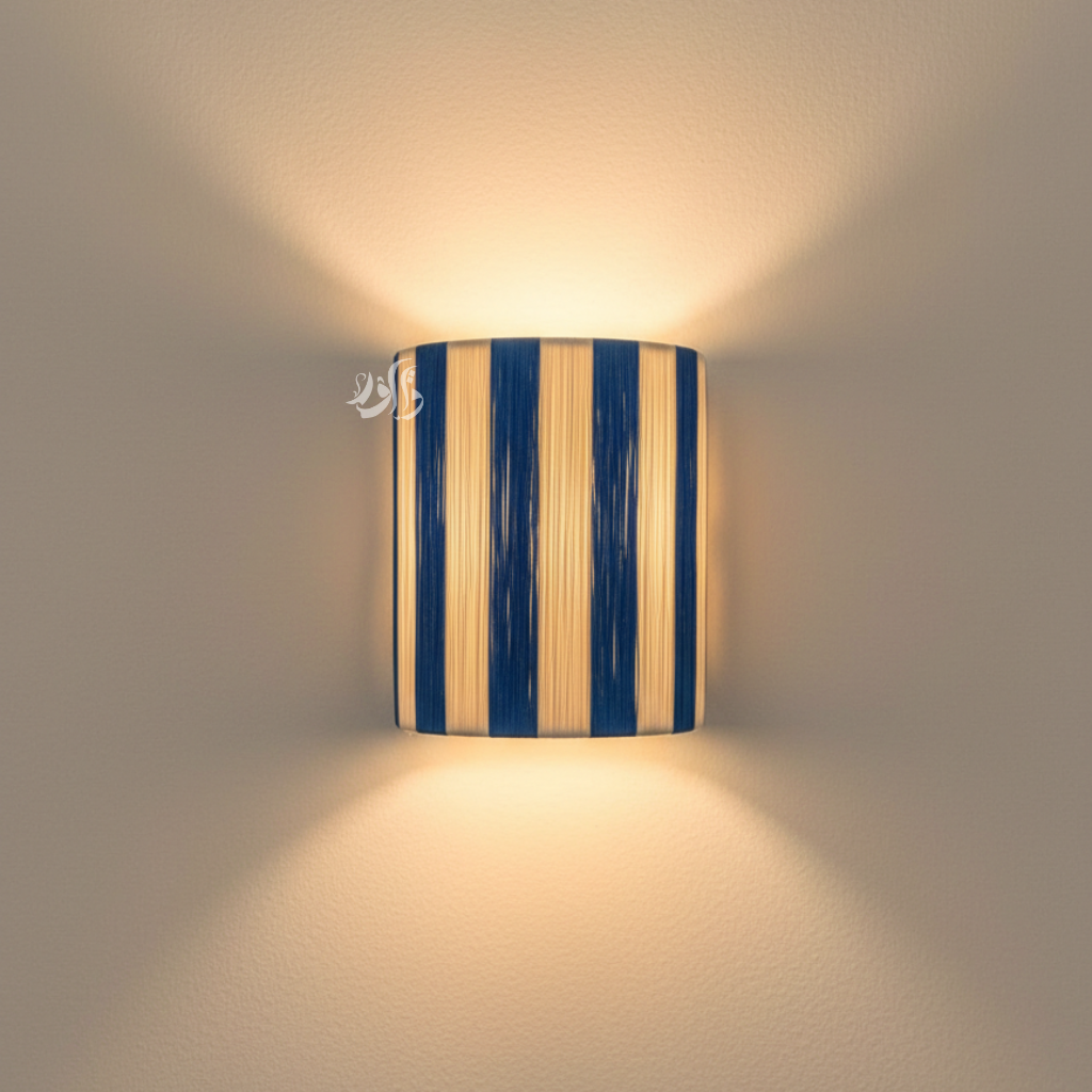 Handmade Raffia Wall Lamp – Ethnic & Boho Wall Light