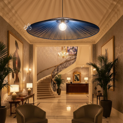 Suspension Luminaire Cylindrique en Fil de Coton – Design Naturel et Moderne