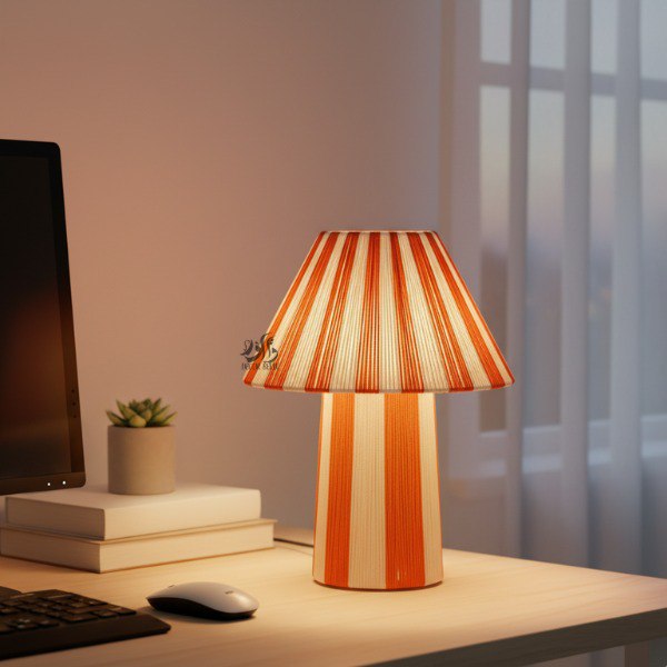 Handmade Rattan Floor Lamp – Tall Rustic Lamp