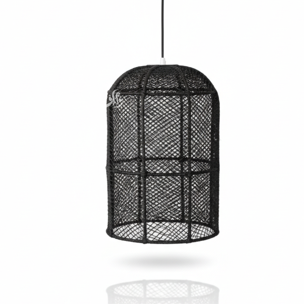 Suspension Luminaire  en Raphia – Décoration Bohème Naturelle