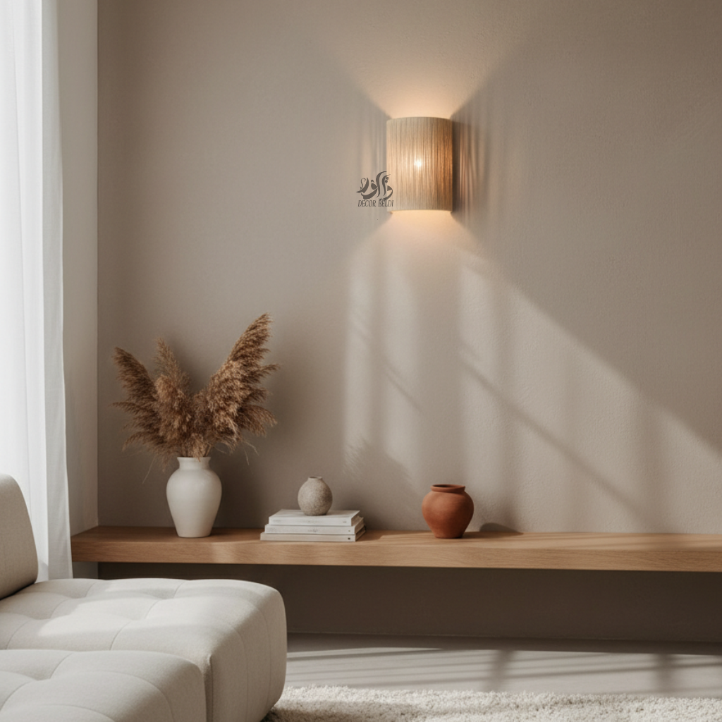 Applique murale élégante à lumière chaude – Design moderne pour chambre et hôtel