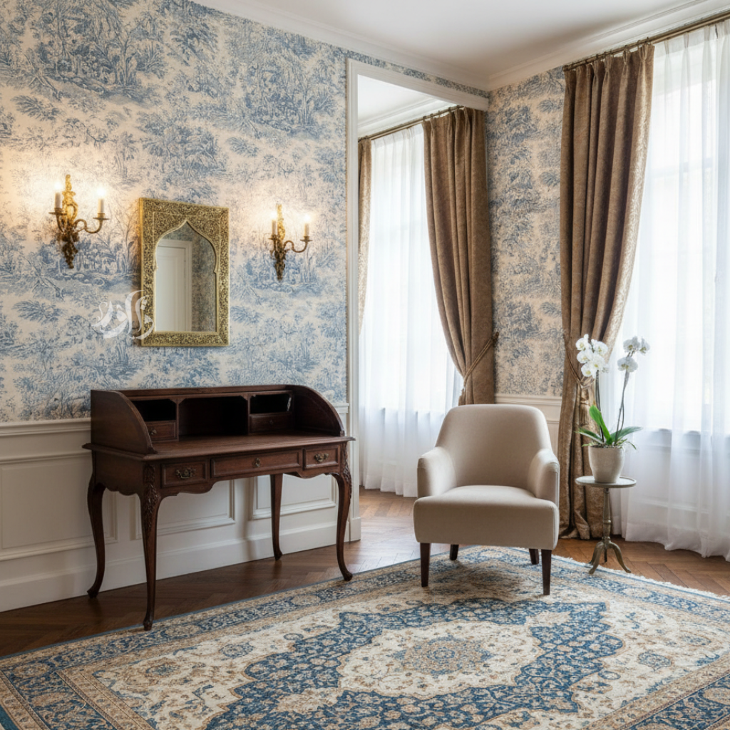 Miroir Mural  Fait Main en Laiton – Design Arc Mosquée Bohème Chic