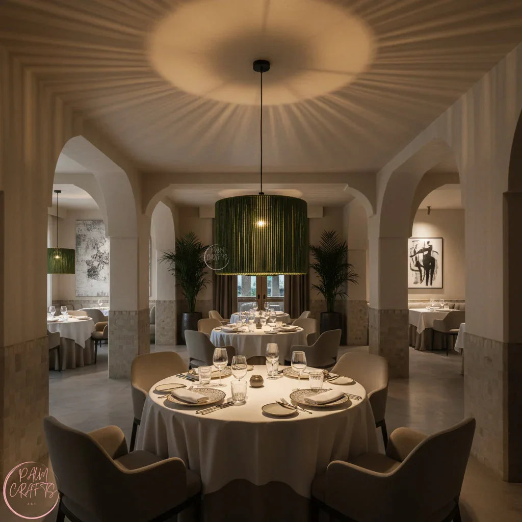 Suspension Luminaire Cylindrique en Fil de Coton – Design Naturel et Moderne