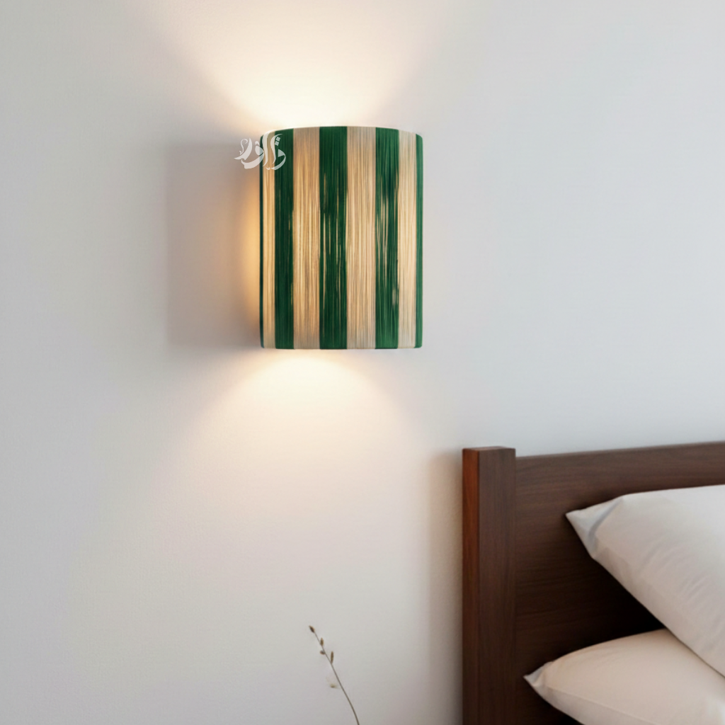 Handmade Raffia Wall Lamp – Ethnic & Boho Wall Light