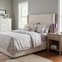 Lampe de table Abat-Jour Artisanal en Raphia Naturel